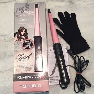 Remington Pearl Ceramic Curling Wand 1/2" - 1"